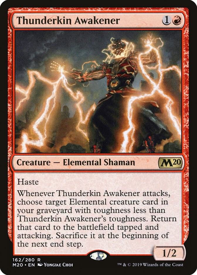 Thunderkin Awakener 162 card from Core Set 2020