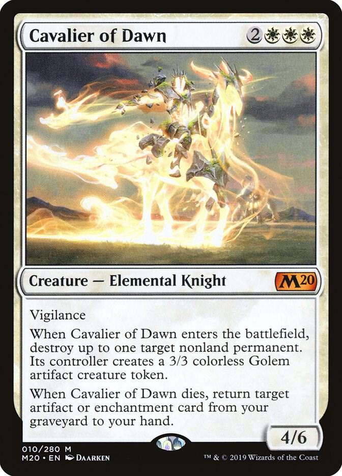 Cavalier of Dawn 10 card from Core Set 2020