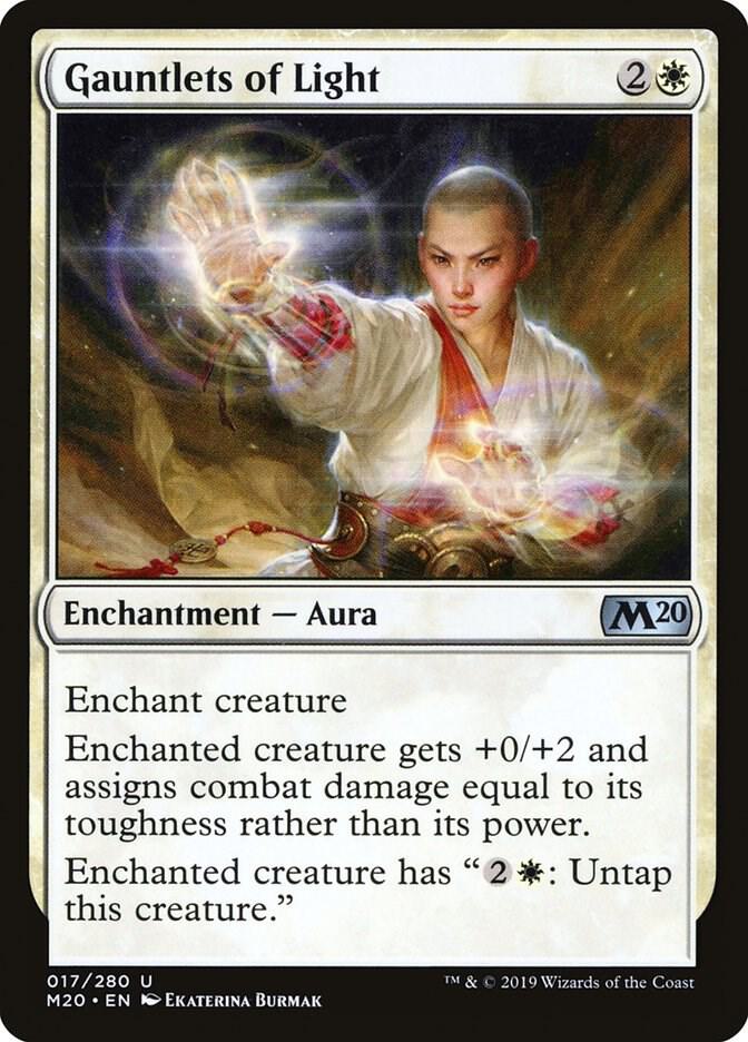 Gauntlets of Light 17 card from Core Set 2020