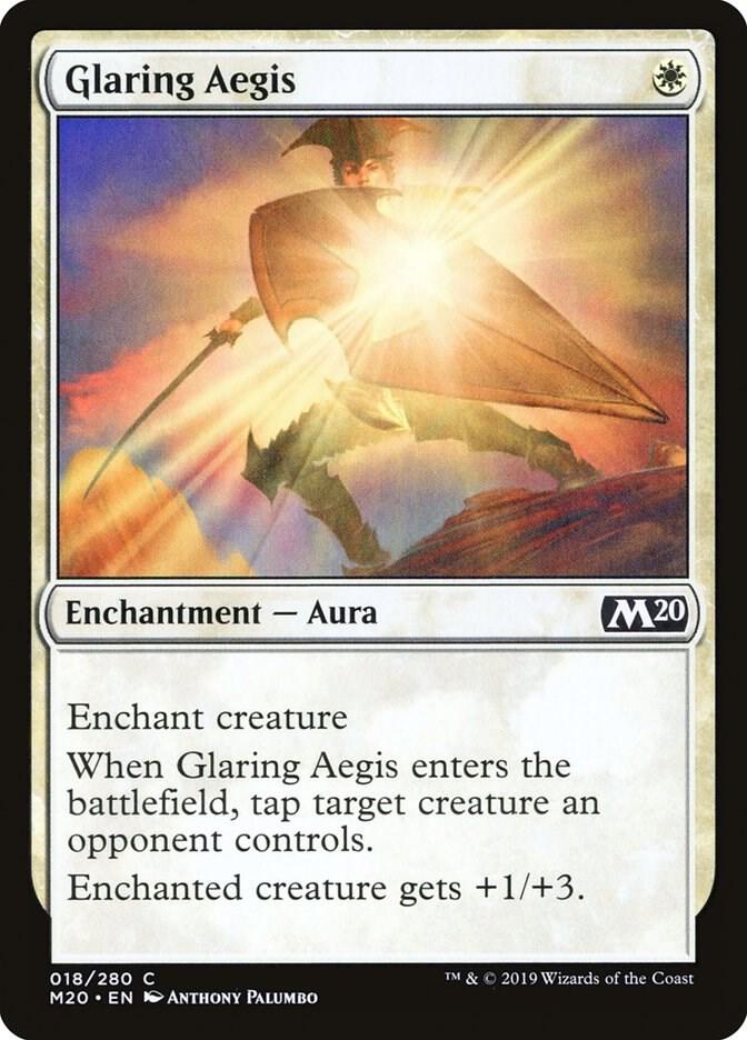 Glaring Aegis 18 card from Core Set 2020