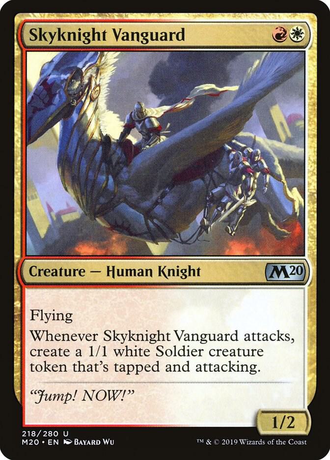 Skyknight Vanguard 218 card from Core Set 2020