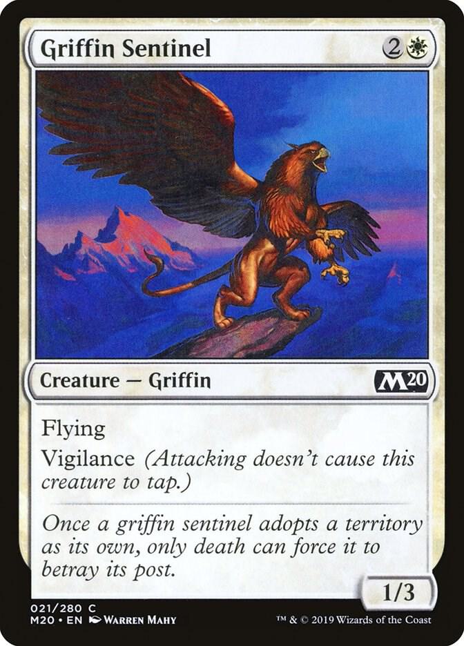 Griffin Sentinel 21 card from Core Set 2020