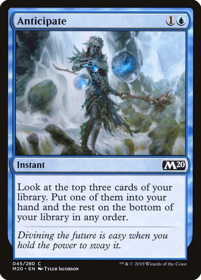 Anticipate 45 card from Core Set 2020