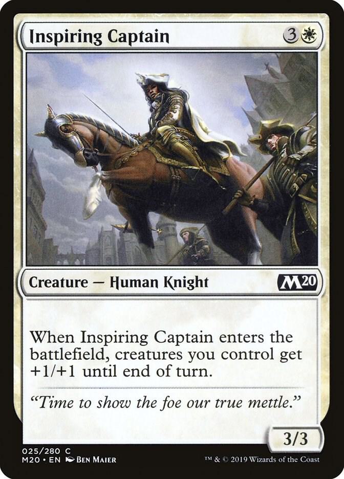 Inspiring Captain 25 card from Core Set 2020