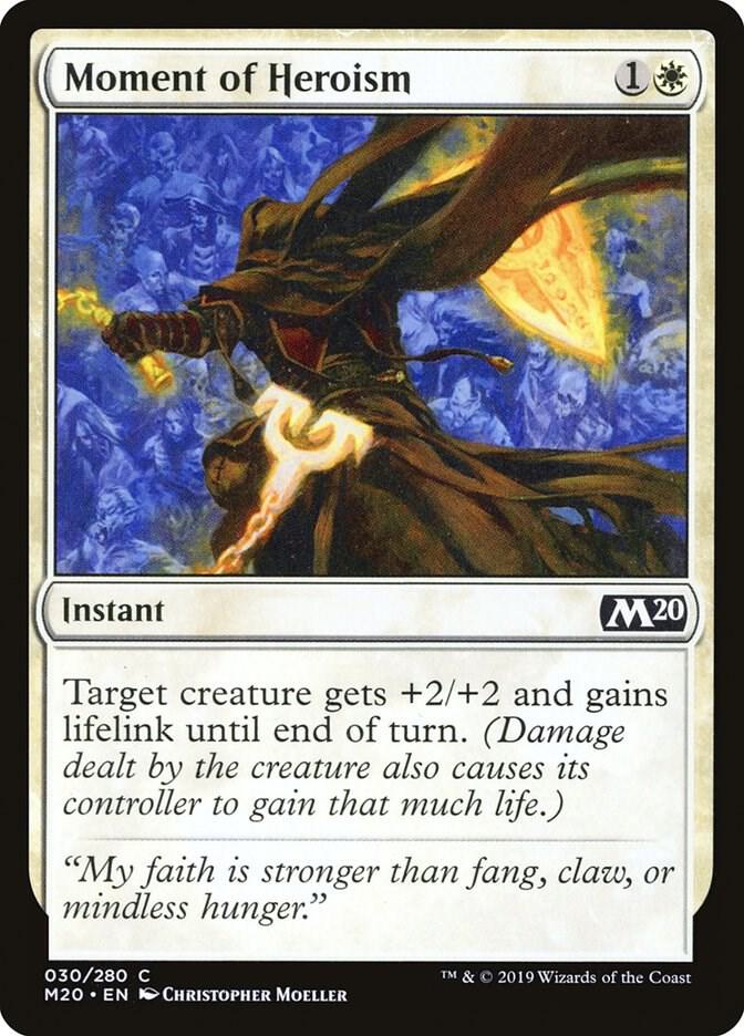 Moment of Heroism 30 card from Core Set 2020