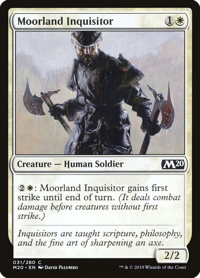 Moorland Inquisitor 31 card from Core Set 2020