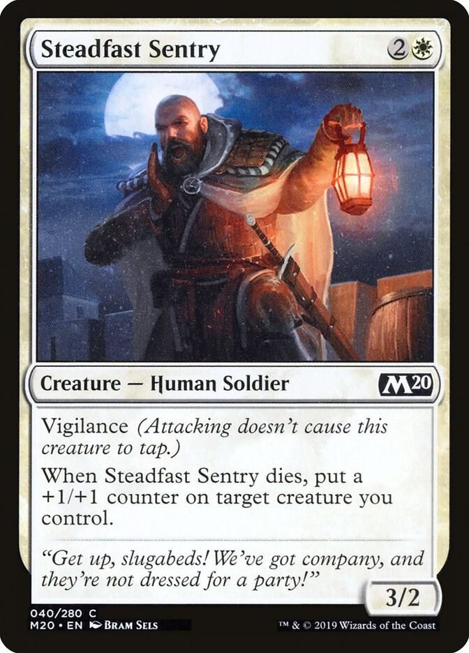Steadfast Sentry 40 card from Core Set 2020