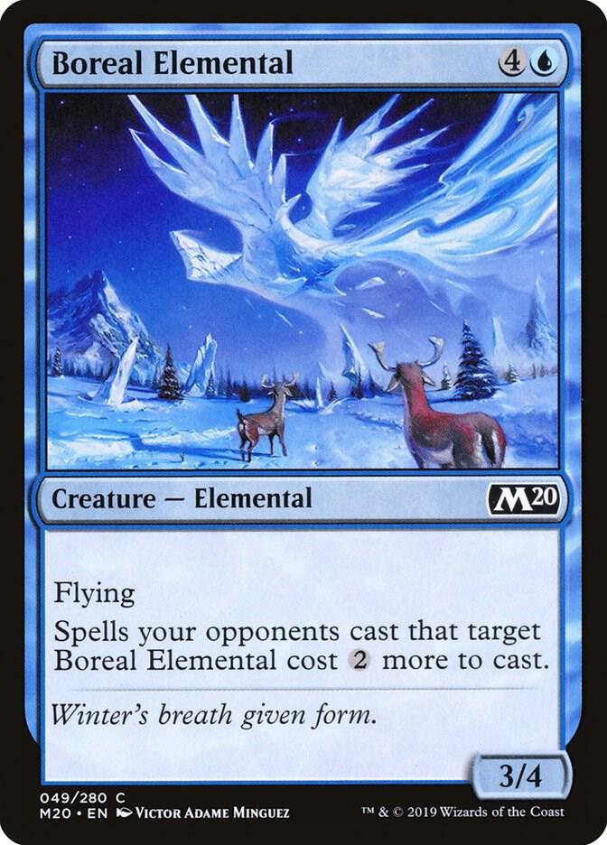 Boreal Elemental 49 card from Core Set 2020