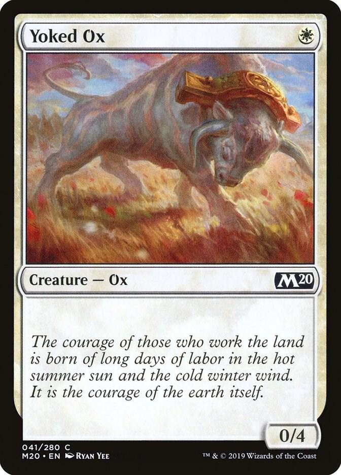 Yoked Ox 41 card from Core Set 2020