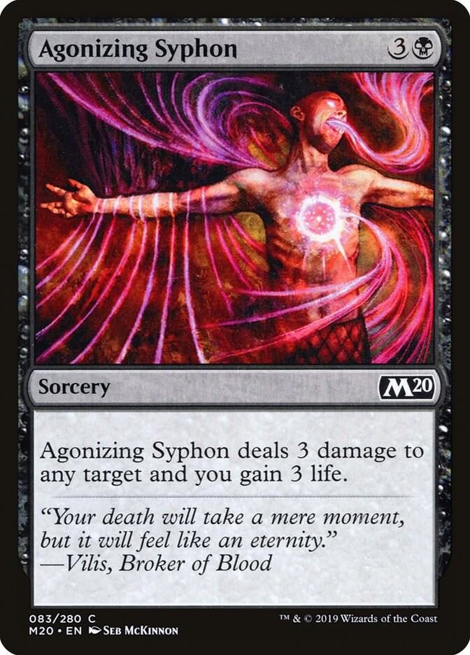 Agonizing Syphon 83 card from Core Set 2020
