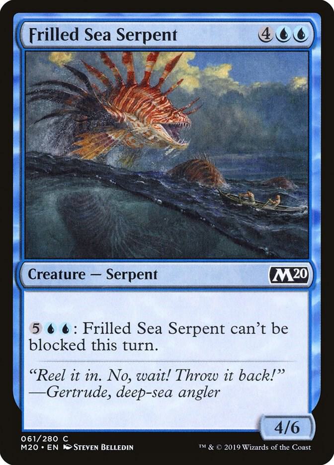Frilled Sea Serpent 61 card from Core Set 2020