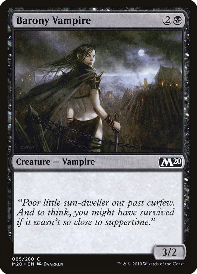 Barony Vampire 85 card from Core Set 2020