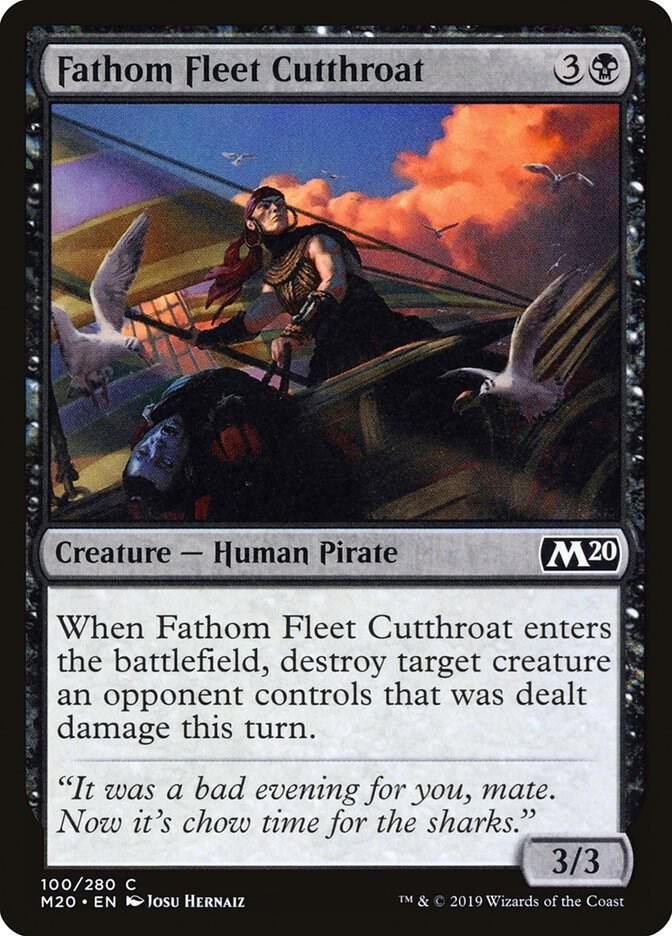 Fathom Fleet Cutthroat 100 card from Core Set 2020