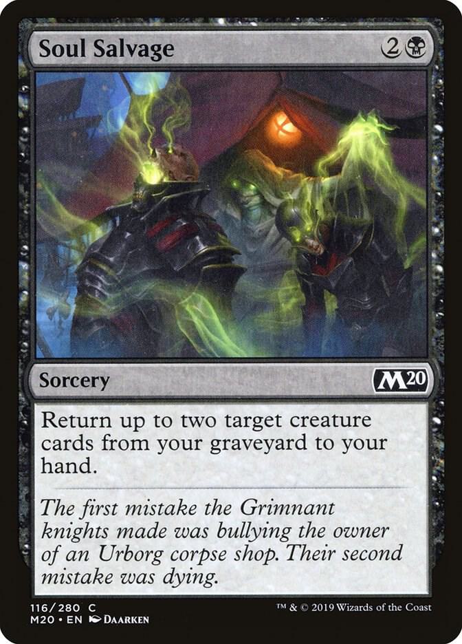 Soul Salvage 116 card from Core Set 2020