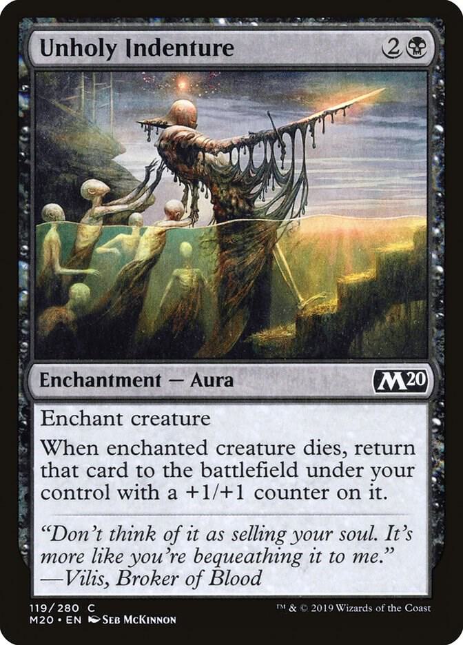 Unholy Indenture 119 card from Core Set 2020