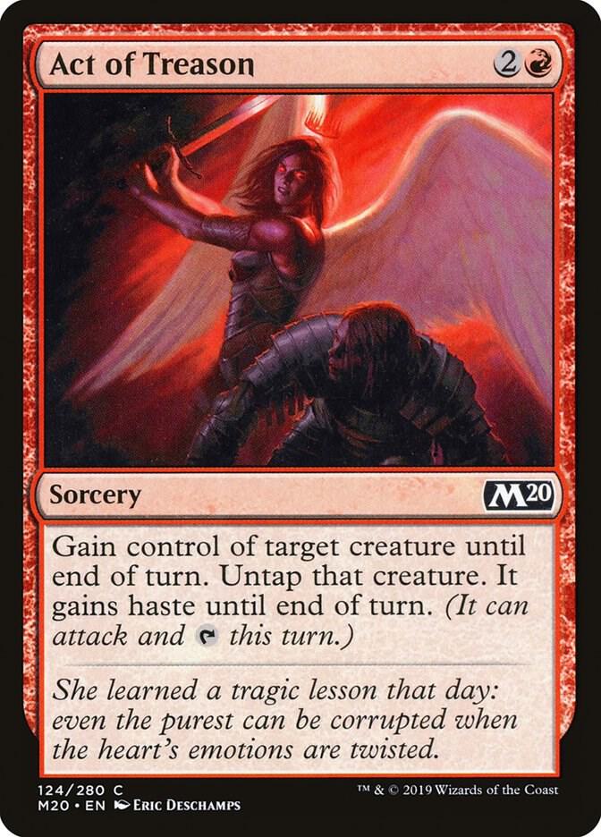 Act of Treason 124 card from Core Set 2020