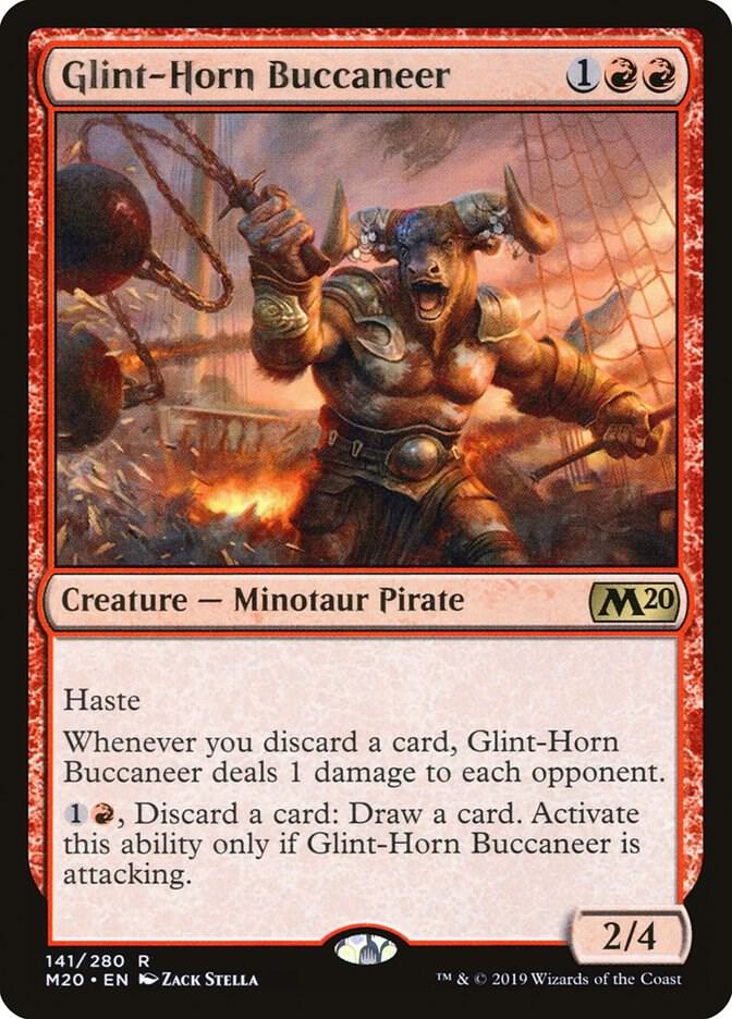 Glint-Horn Buccaneer 141 card from Core Set 2020