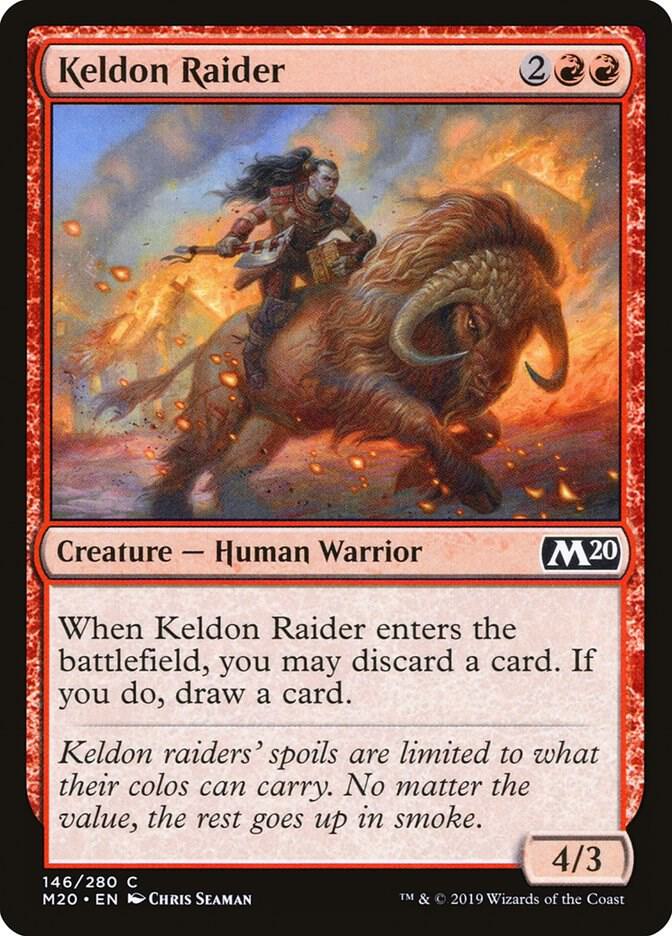Keldon Raider 146 card from Core Set 2020