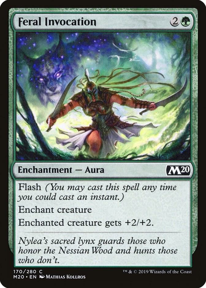 Feral Invocation 170 card from Core Set 2020