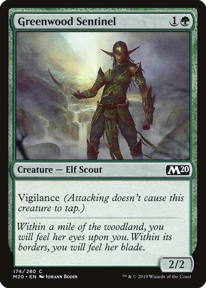 Greenwood Sentinel 174 card from Core Set 2020