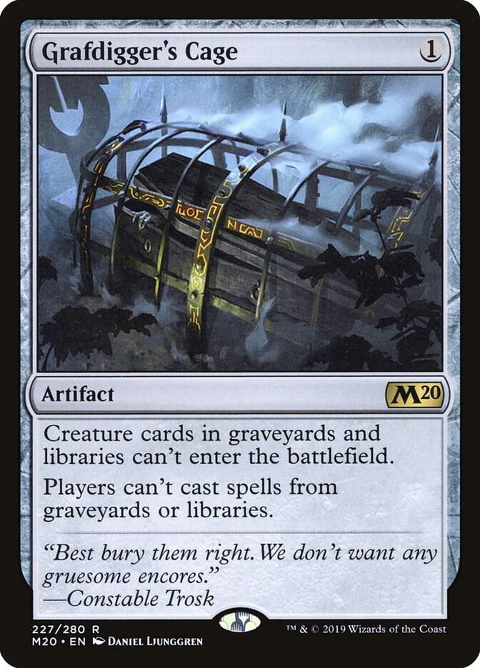 Grafdigger's Cage 227 card from Core Set 2020