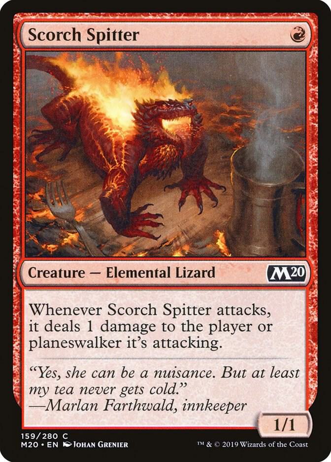 Scorch Spitter 159 card from Core Set 2020