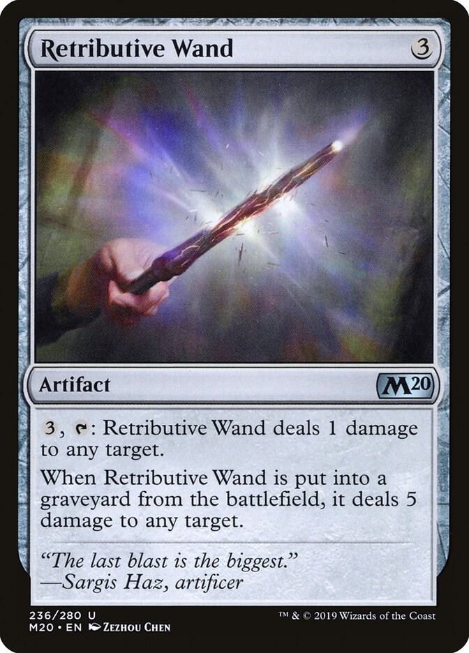 Retributive Wand 236 card from Core Set 2020