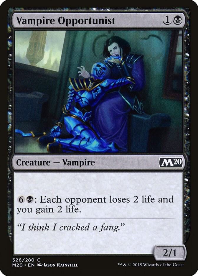 Vampire Opportunist 326 card from Core Set 2020