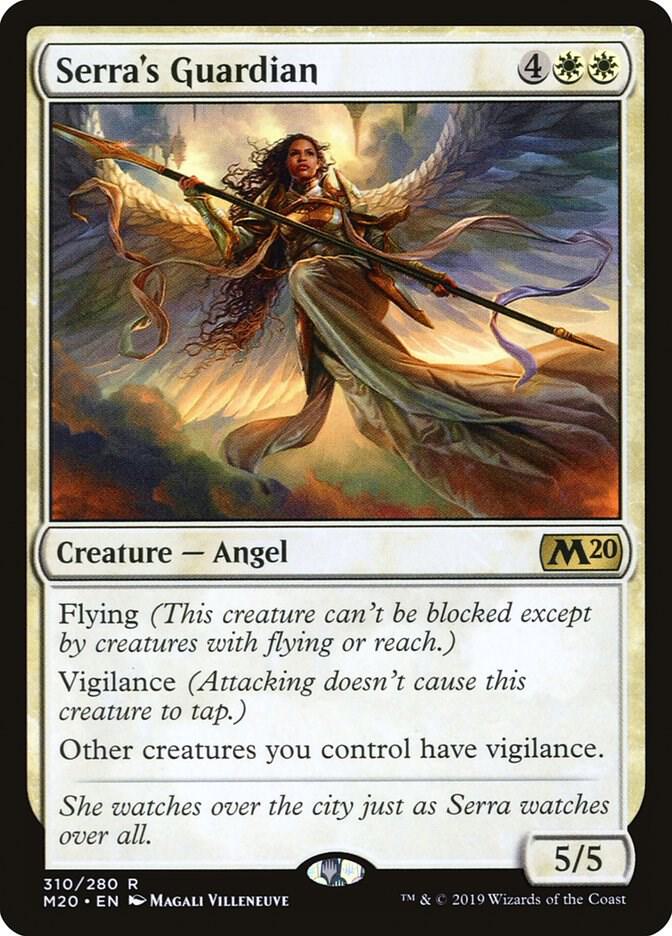 Serra's Guardian 310 card from Core Set 2020