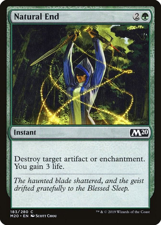 Natural End 183 card from Core Set 2020
