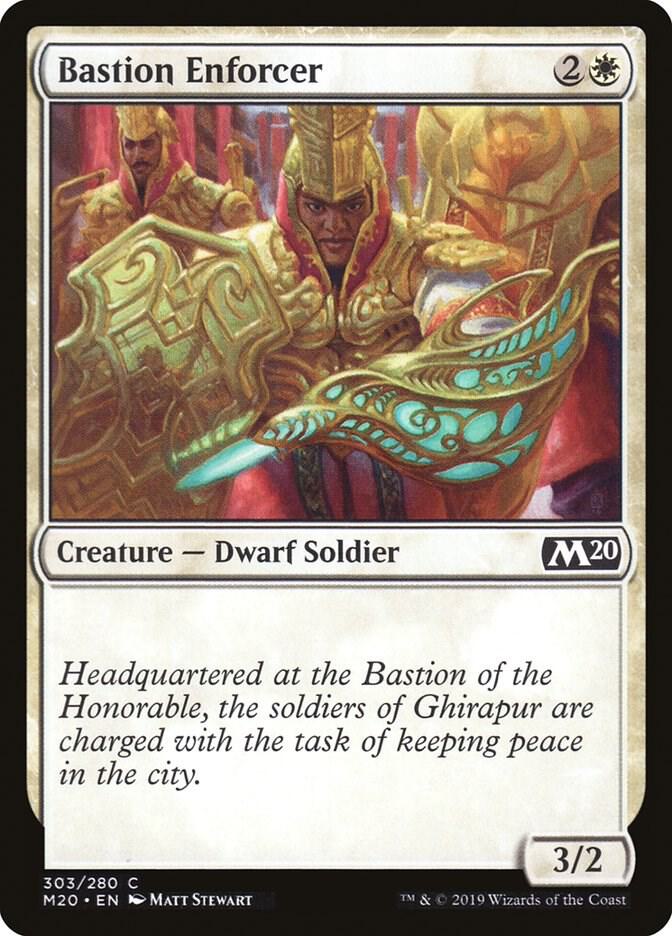 Bastion Enforcer 303 card from Core Set 2020