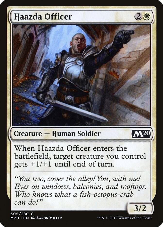 Haazda Officer 305 card from Core Set 2020