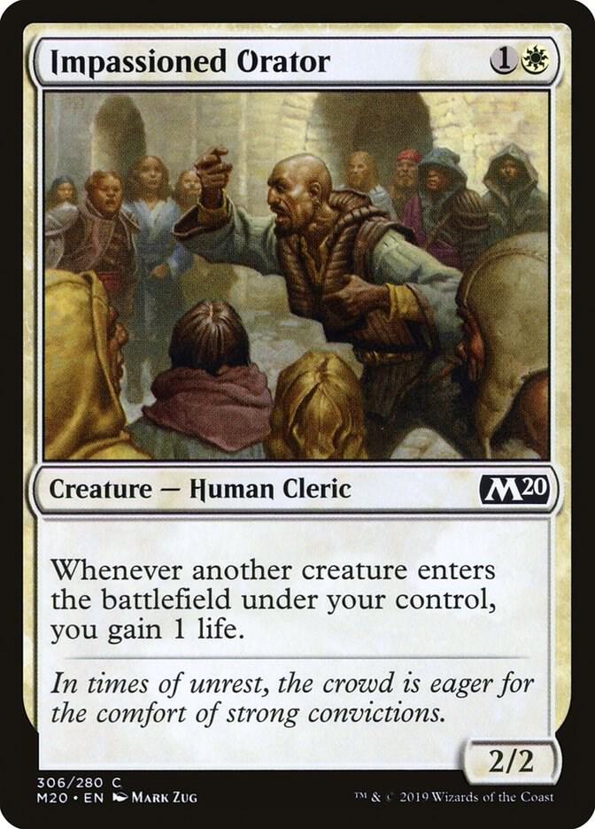 Impassioned Orator 306 card from Core Set 2020