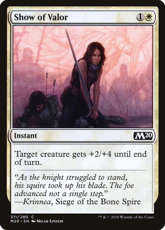 Show of Valor 311 card from Core Set 2020