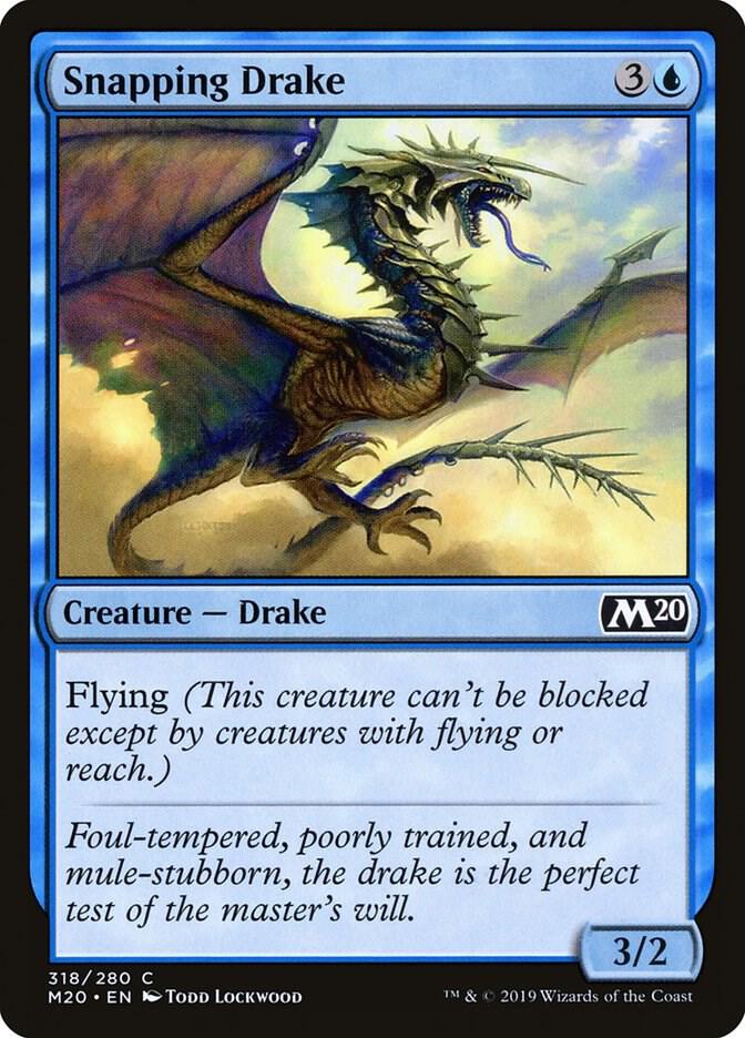 Snapping Drake 318 card from Core Set 2020