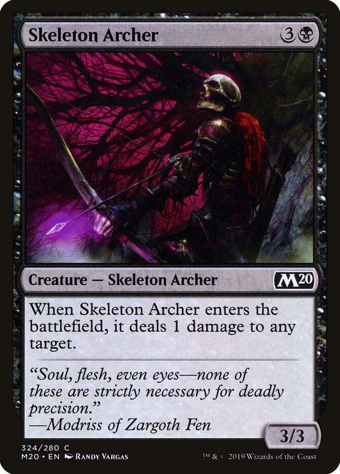 Skeleton Archer 324 card from Core Set 2020