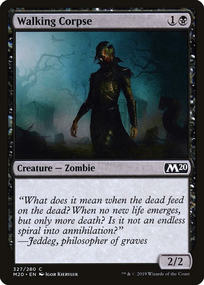 Walking Corpse 327 card from Core Set 2020