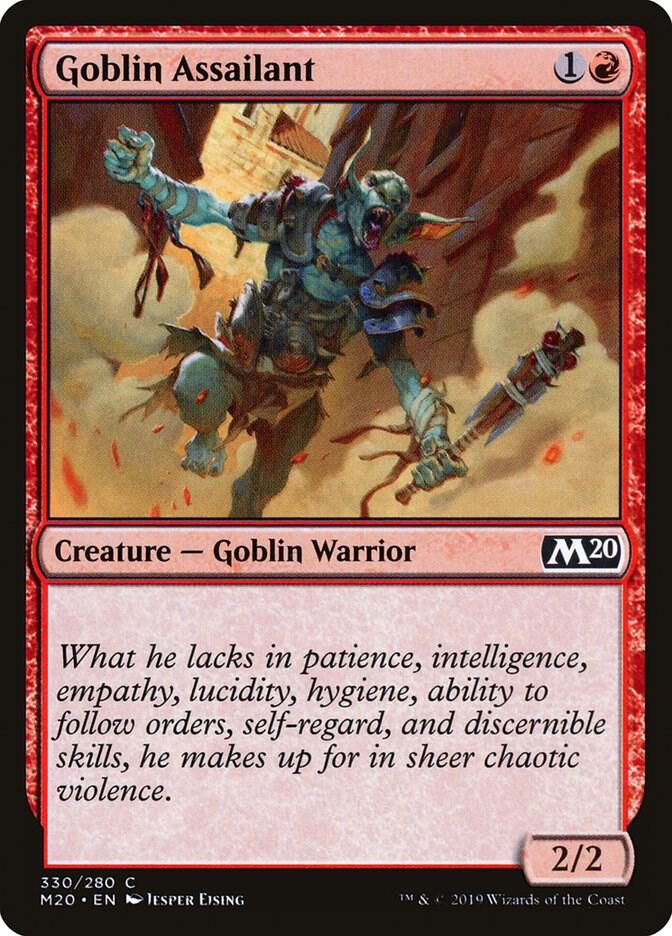 Goblin Assailant 330 card from Core Set 2020