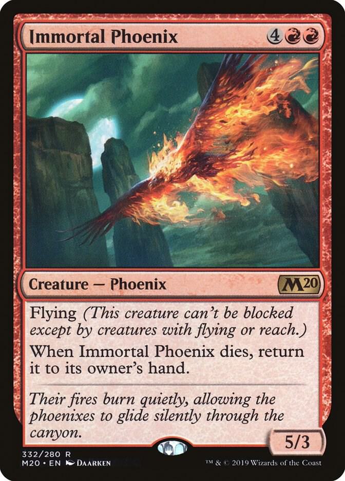 Immortal Phoenix 332 card from Core Set 2020