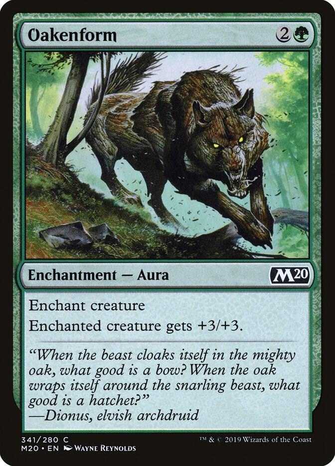 Oakenform 341 card from Core Set 2020