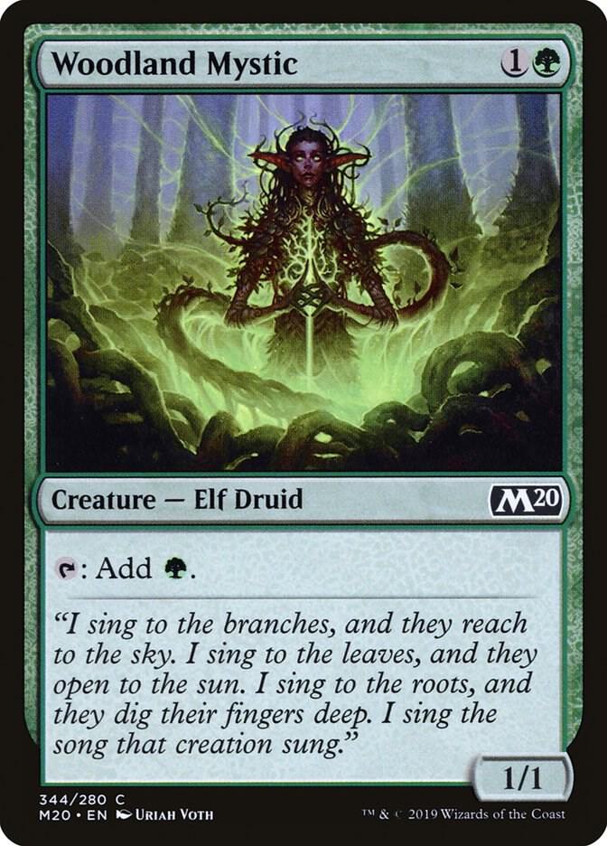 Woodland Mystic 344 card from Core Set 2020