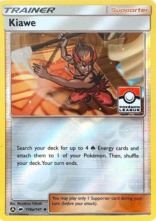 Kiawe (Pokemon League) 116a/147 card from League & Championship Cards