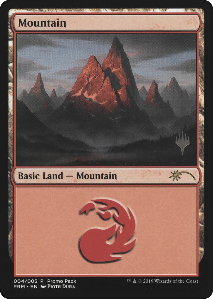 Mountain 4 card from Promo Pack: Core Set 2020