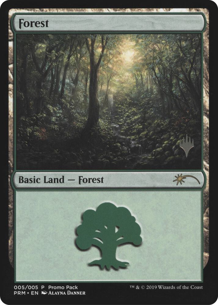 Forest 5 card from Promo Pack: Core Set 2020