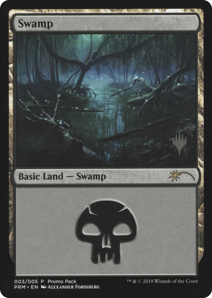 Swamp 3 card from Promo Pack: Core Set 2020