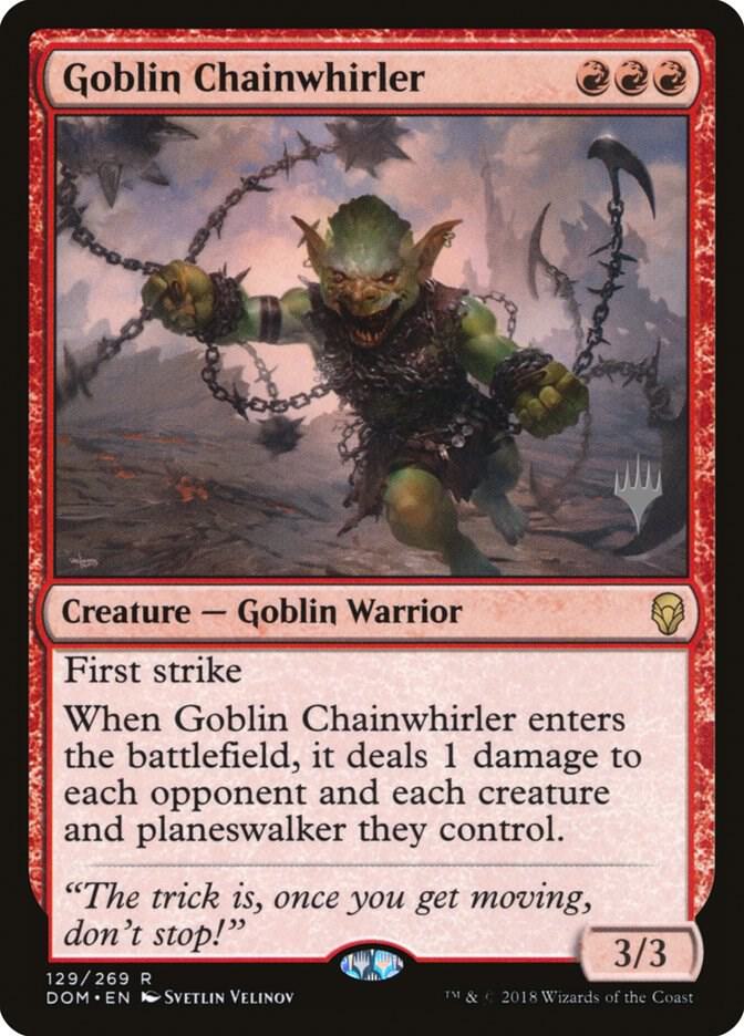 Goblin Chainwhirler 129 card from Promo Pack: Core Set 2020