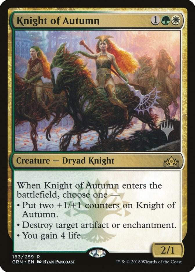 Knight of Autumn 183 card from Promo Pack: Core Set 2020