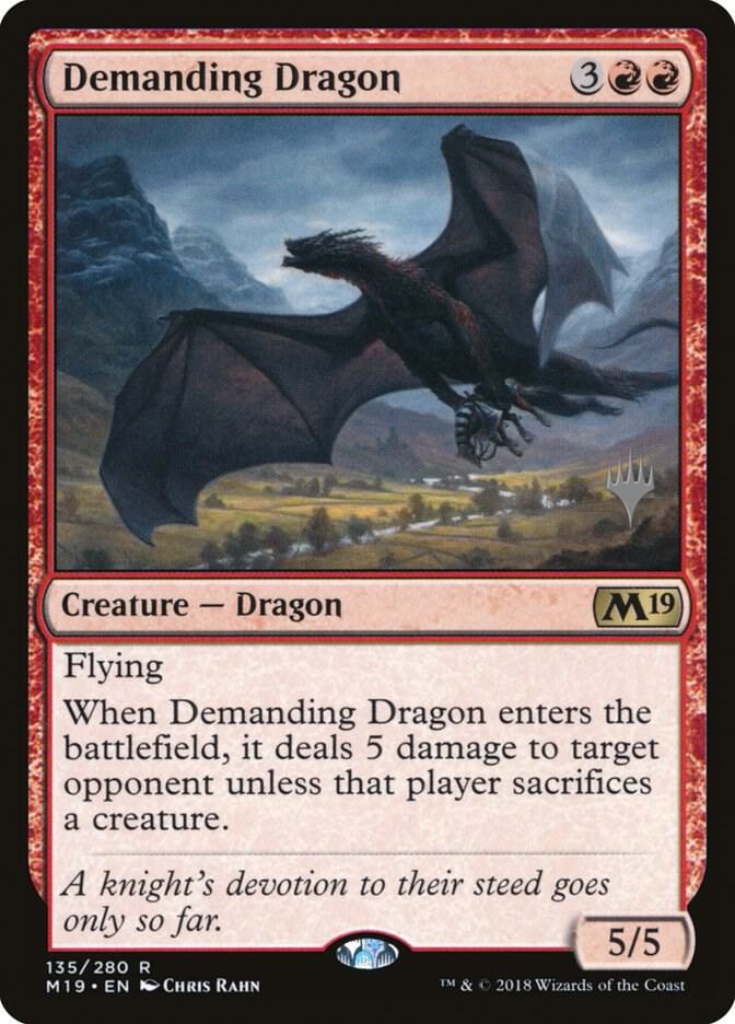 Demanding Dragon 135 card from Promo Pack: Core Set 2020