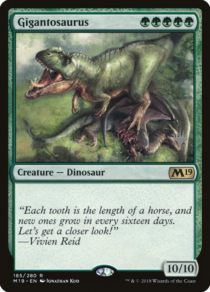 Gigantosaurus 185 card from Promo Pack: Core Set 2020