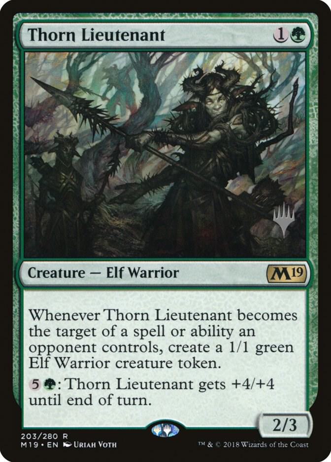 Thorn Lieutenant 203 card from Promo Pack: Core Set 2020
